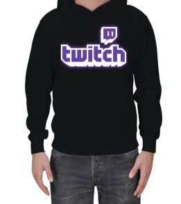 Twitch Hoodie Erkek Kapşonlu