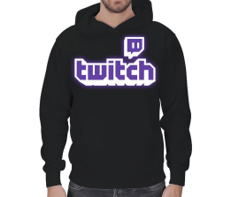 Twitch - Streamer T-Shirt Erkek Kapşonlu