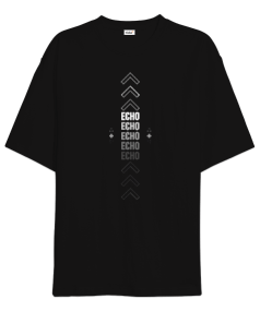 Typography Echo Oversize Unisex Tişört