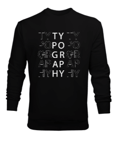 Typography Erkek Sweatshirt