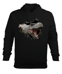 Tyrannosaurus Trex Erkek Kapüşonlu Hoodie Sweatshirt