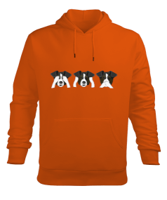 üç köpek Erkek Kapüşonlu Hoodie Sweatshirt