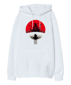 Uchiha Clan Oversize Unisex Kapüşonlu Sweatshirt