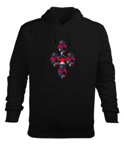 Uchiha İtachi Tasarım Siyah Erkek Kapüşonlu Hoodie Sweatshirt