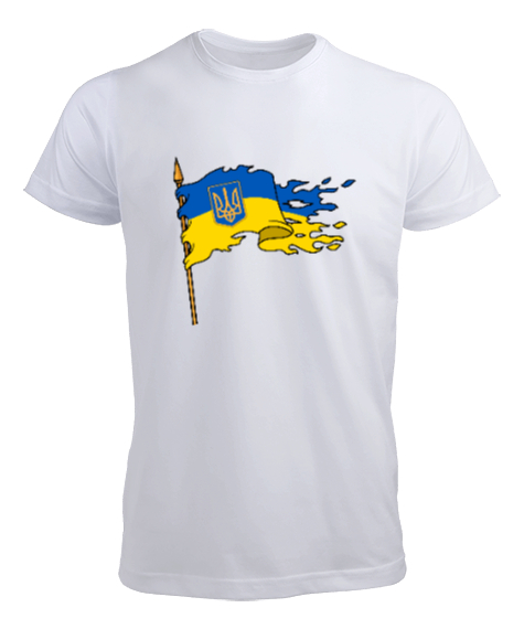 Tisho - UKRAYNA SEYAHAT ARMA UKRAINE SLAVA UKRAINI UKRAINE YAŞASIN UKRAYNA LOVE UKRAINE Beyaz Erkek Tişört