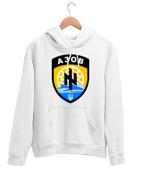 Tisho - UKRAYNA SEYAHAT ARMA UKRAINE SLAVA UKRAINI UKRAINE YAŞASIN UKRAYNA LOVE UKRAINE Beyaz Unisex Kapşonlu Sweatshirt