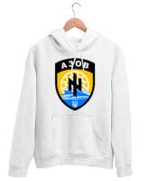 UKRAYNA SEYAHAT ARMA UKRAINE SLAVA UKRAINI UKRAINE YAŞASIN UKRAYNA LOVE UKRAINE Beyaz Unisex Kapşonlu Sweatshirt - Thumbnail