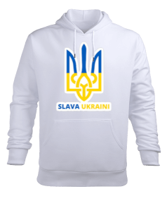 UKRAYNA SEYAHAT ARMA UKRAINE SLAVA UKRAINI YAŞASIN UKRAYNA Erkek Kapüşonlu Hoodie Sweatshirt