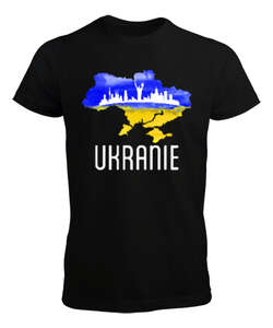 Ukrayna - Ukranie Blu V3 Siyah Erkek Tişört