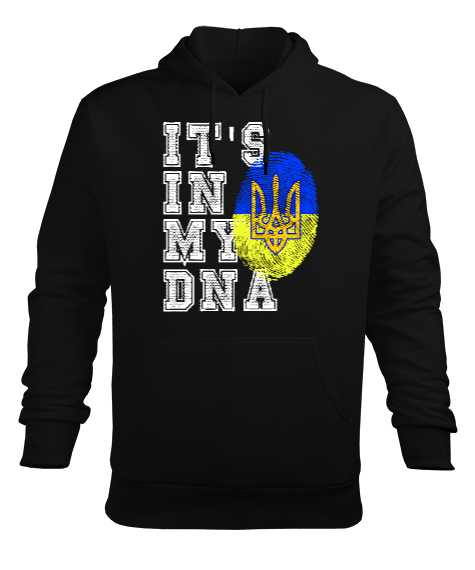 Ukrayna,Ukraine,Ukrayna Bayrağı,Ukraine flag. Siyah Erkek Kapüşonlu Hoodie Sweatshirt