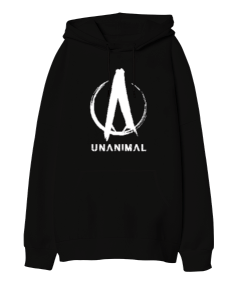 Unanimal Oversize Unisex Kapüşonlu Sweatshirt