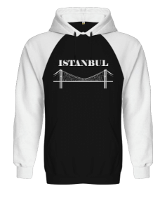 Üniseks İstanbul baskılı sweatshirt Orjinal Reglan Hoodie Unisex Sweatshirt