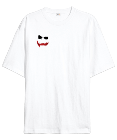 Unisex Joker Baskılı Oversize Unisex Tişört