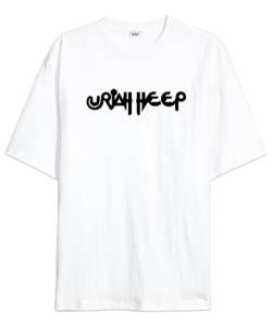 Uriah Heep Rock Müzik Beyaz Oversize Unisex Tişört