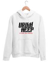 Uriah Heep Rock Müzik Beyaz Unisex Kapşonlu Sweatshirt - Thumbnail