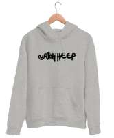 Uriah Heep Rock Müzik Gri Unisex Kapşonlu Sweatshirt - Thumbnail