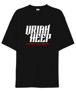 Uriah Heep Rock Müzik Siyah Oversize Unisex Tişört