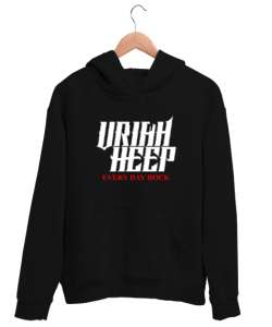 Uriah Heep Rock Müzik Siyah Unisex Kapşonlu Sweatshirt