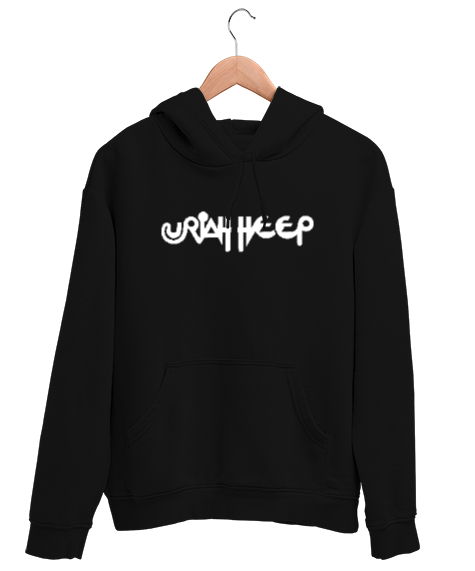 Tisho - Uriah Heep Rock Müzik Siyah Unisex Kapşonlu Sweatshirt