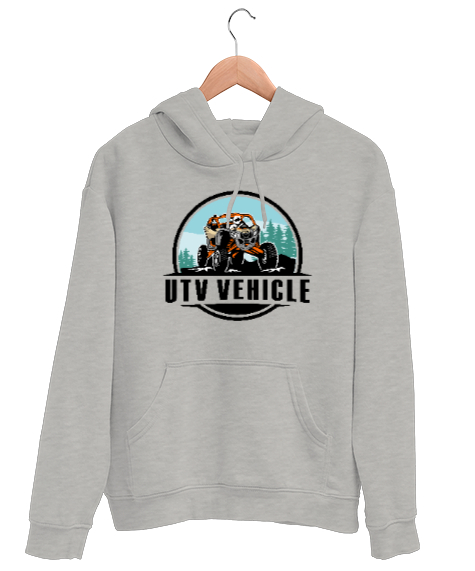 Tisho - UTV Vehicle - Arazi Aracı Gri Unisex Kapşonlu Sweatshirt