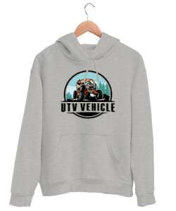 UTV Vehicle - Arazi Aracı Gri Unisex Kapşonlu Sweatshirt