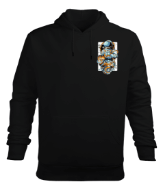 uzay kartlısı Erkek Kapüşonlu Hoodie Sweatshirt