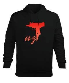 Uzi Tişört Tasarımı Erkek Kapüşonlu Hoodie Sweatshirt