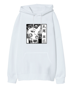 uzumaki junji ito anime Oversize Unisex Kapüşonlu Sweatshirt