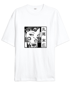 uzumaki junji ito anime Oversize Unisex Tişört