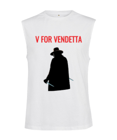 V FOR VENDETTA Kesik Kol Unisex Tişört