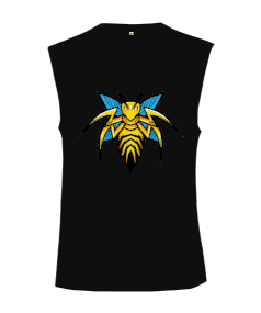 Vahşi arı fitness Kesik Kol Unisex Tişört