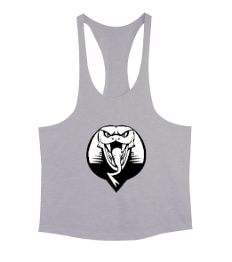 Vahşi güçlü kobra fitness motivasyon Erkek Tank Top Atlet