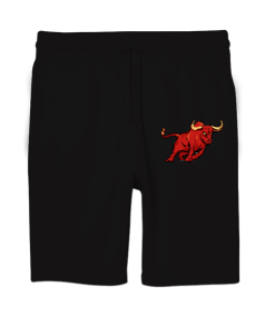 Vahşi kırmızı boğa bull Unisex Sweatshirt Şort Regular Fit