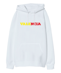 Valencia Oversize Unisex Kapüşonlu Sweatshirt