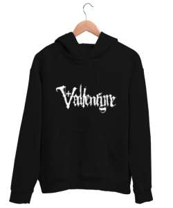 Vallenfyre Siyah Unisex Kapşonlu Sweatshirt