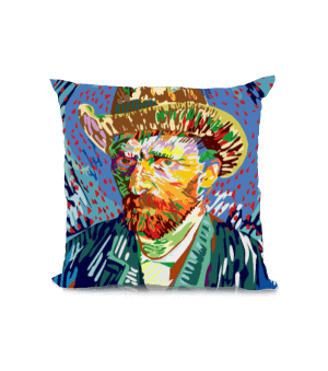 Van Gogh oto portre Kare Yastık