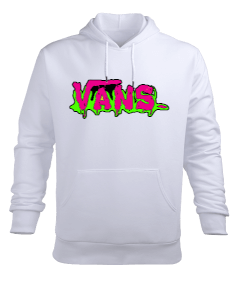 Vans Tasarım Baskılı Erkek Kapüşonlu Hoodie Sweatshirt