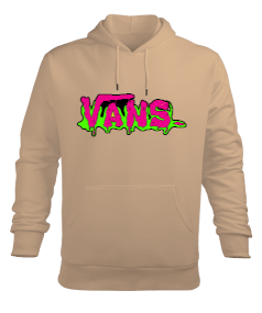 Vans Tasarım Baskılı Erkek Kapüşonlu Hoodie Sweatshirt