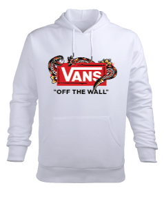 Vans Tasarım Baskılı Erkek Kapüşonlu Hoodie Sweatshirt