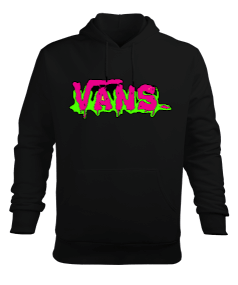 Vans Tasarım Baskılı Erkek Kapüşonlu Hoodie Sweatshirt