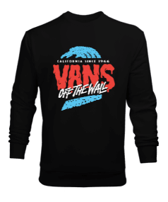 Vans Tasarım Baskılı Erkek Sweatshirt