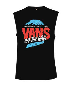 Vans Tasarım Baskılı Kesik Kol Unisex Tişört