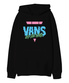 Vans Tasarım Baskılı Oversize Unisex Kapüşonlu Sweatshirt