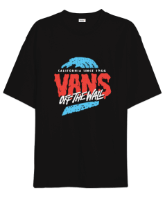 Vans Tasarım Baskılı Oversize Unisex Tişört