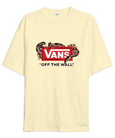 Vans Tasarım Baskılı Oversize Unisex Tişört