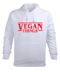 Vegan Things Erkek Kapüşonlu Hoodie Sweatshirt