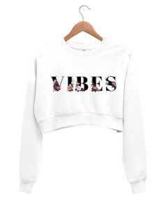 VIBES Kadın Crop Sweatshirt