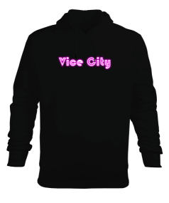 Vice city siyah sweatshirt kapşonlu hoodie Erkek Kapüşonlu Hoodie Sweatshirt