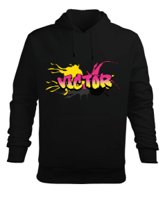 Victor Erkek Kapüşonlu Hoodie Sweatshirt