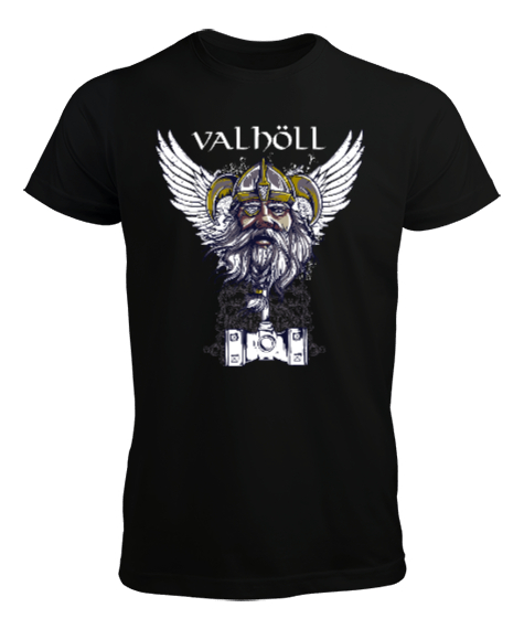 Viking Valhöll - Savaşçı Siyah Erkek Tişört